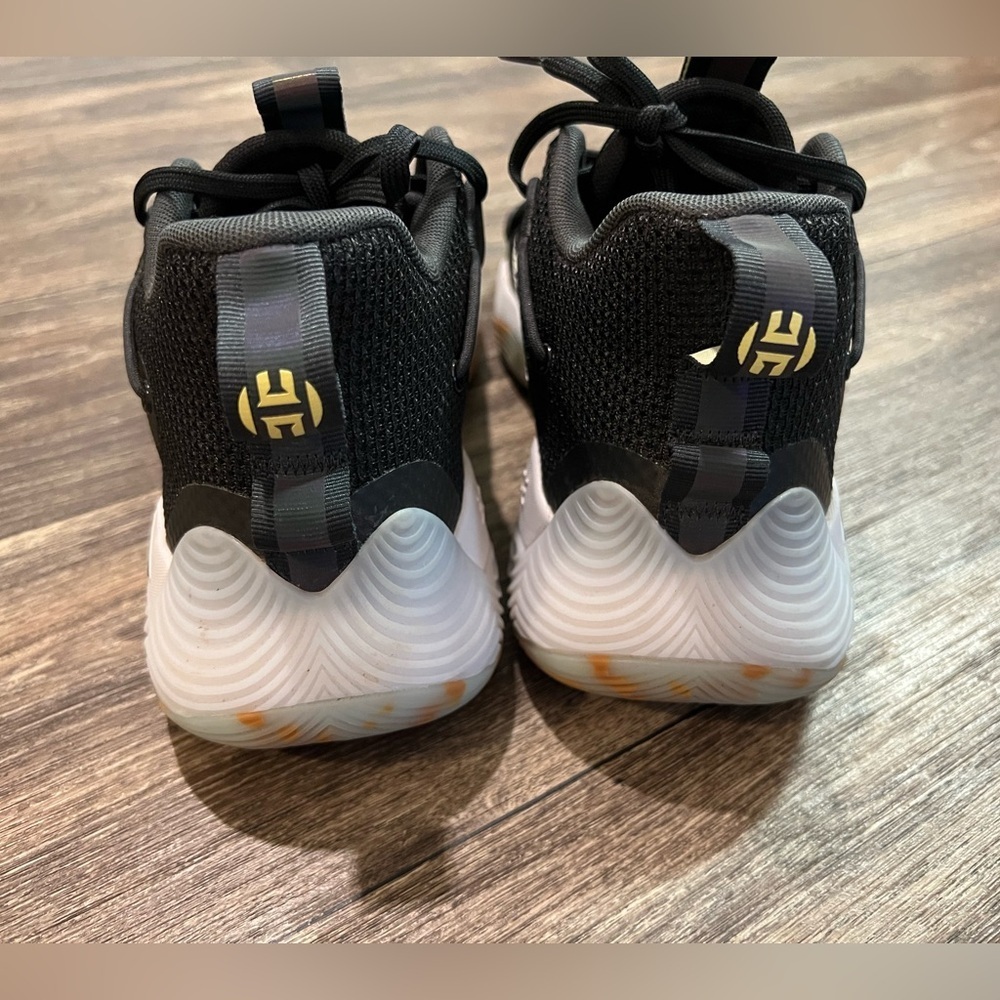 GY6416 Mens Adidas HARDEN STEPBACK 3 Black Marble Basketball Shoes - Picture 5 of 10